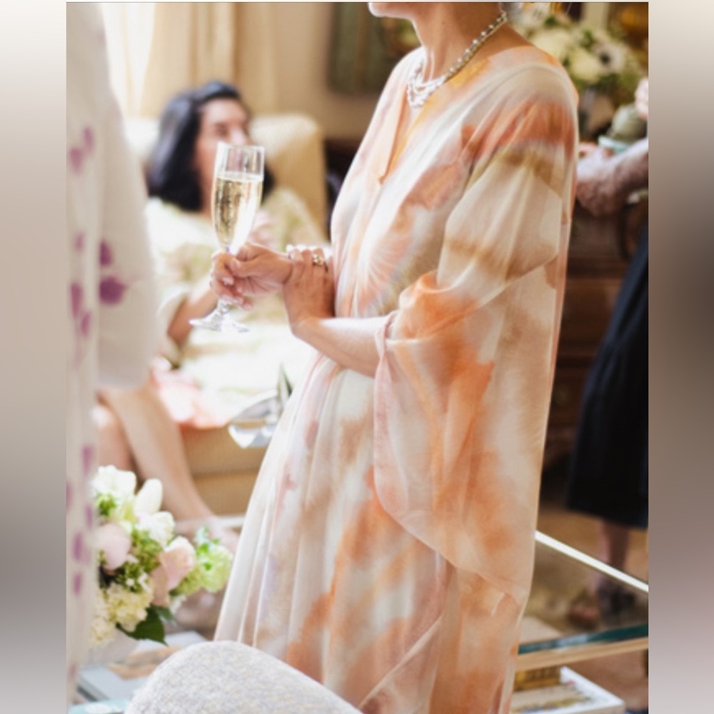 H&M Sheer Tie Dye Kaftan Size XS/S